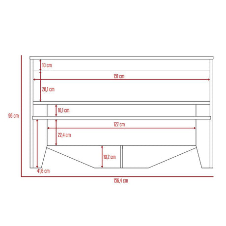 Cama Ponova Doble 140 cm Habano - Camas | Bylmo