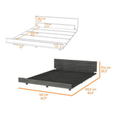 Cama Kaia Queen 160 cm Roble Gris - Camas | Bylmo