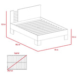 Combo Habitación Tivoli Wengue Cama Doble 140 cm + 2 Mesas de Noche + Rack de Tv - Camas | Bylmo