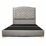 Base Cama Lawrence Gris 100x30cm para Colchón King 200 X 200 Cm con Cabecero - Camas y Cabeceros | Bylmo