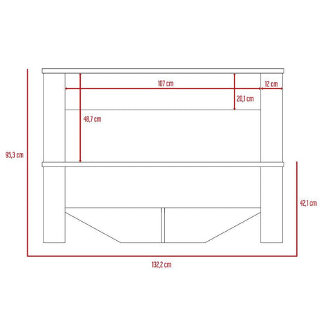 Cama Nápoles Semidoble 120 cm Wengue - Camas | Bylmo