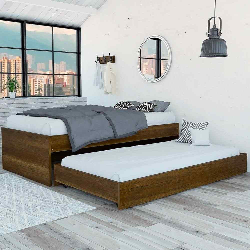 Cama Tarima Florencia Caramelo 200x49cm para Colchón Sencillo 100 X 190 Cm - Camas | Bylmo