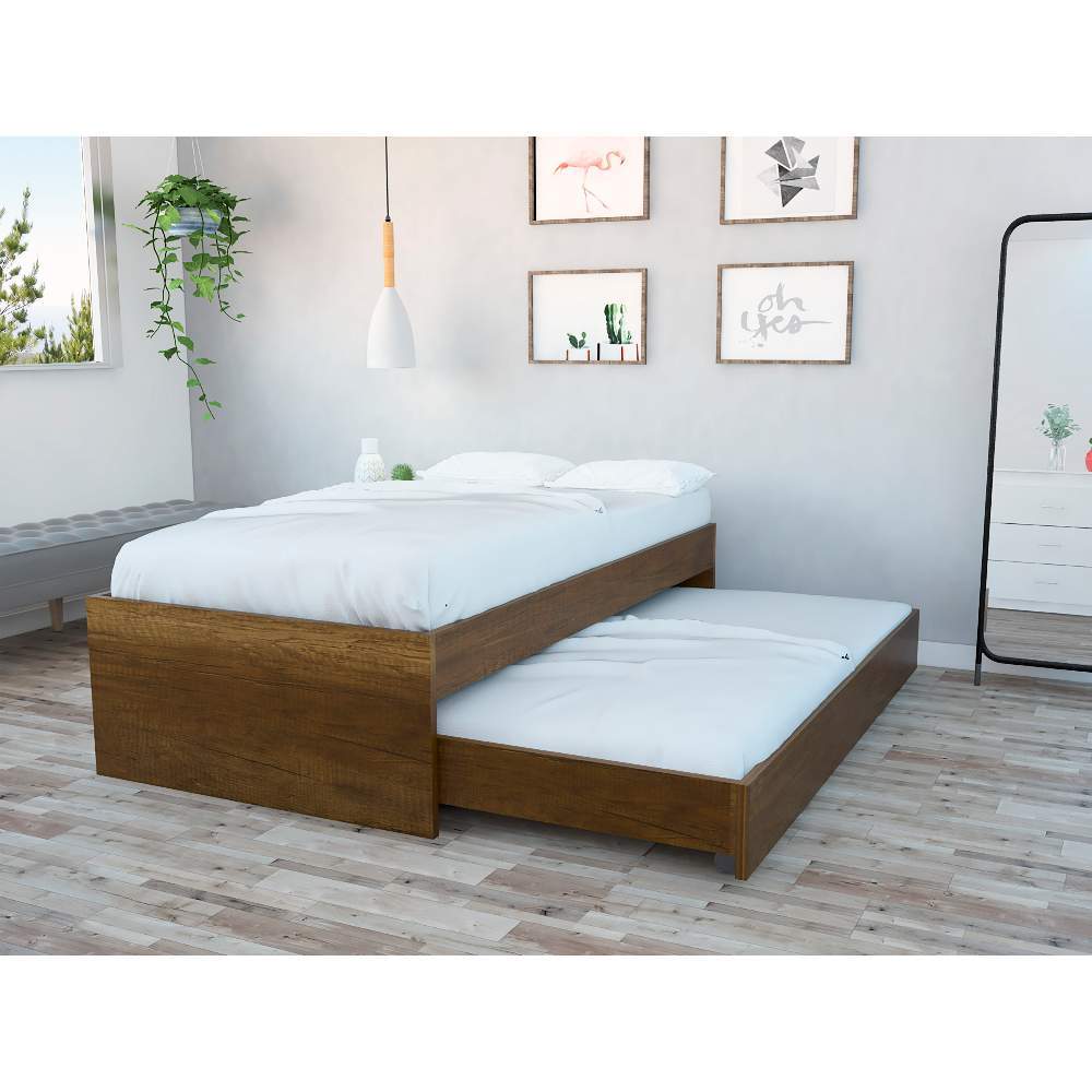 Cama Tarima Florencia Caramelo 200x49cm para Colchón Sencillo 100 X 190 Cm - Camas | Bylmo