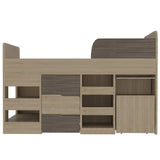 Cama Escritorio Rovere y Siena 105x130cm para Colchón Sencillo sin Colchón y con Cabecero - Camas | Bylmo