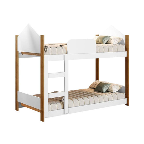 Camarote Sebastián Blanco y Almendra 97x118cm para Colchón Sencillo 90 X 190 Cm - Camas | Bylmo