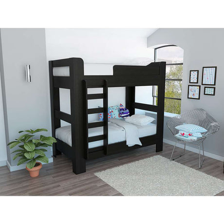 Camarote Palmetto Sencilla 100 cm Wengue Dos Niveles - Camas | Bylmo