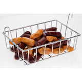 Canastilla de Acero Inoxidable Plateado 27x12cm Resistente al Calor