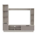 Centro de Entretenimiento Marsella Niebla y Taupe 202 cm con Dos Puertas - Muebles para TV | Bylmo