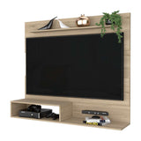 Panel de TV Beijing Rovere 140x120cm Para TV Hasta 55 Pulgadas sin Cajones - Muebles para TV | Bylmo