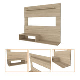 Panel de TV Beijing Rovere 140x120cm Para TV Hasta 55 Pulgadas sin Cajones - Muebles para TV | Bylmo