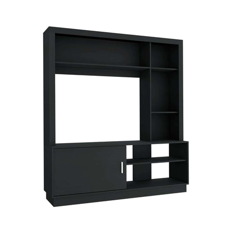 Centro de Entretenimiento Trento Wengue 160 cm con Una Puerta - Muebles para TV | Bylmo