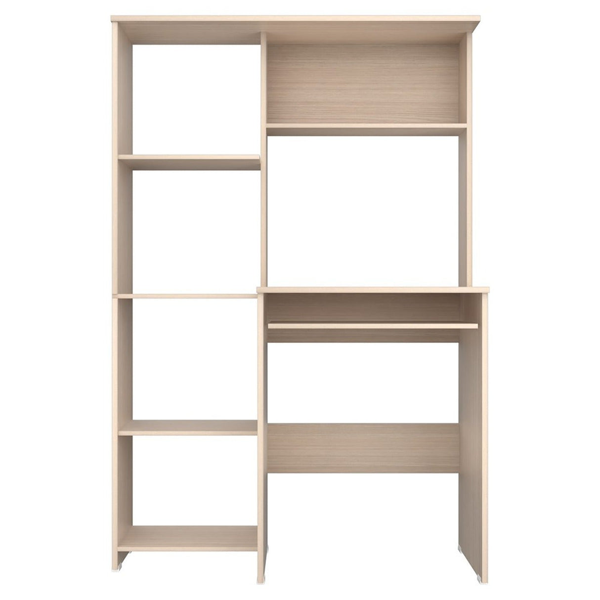 Centro de Computo CCB6201 Arena 100x150cm sin Cajones y con Organizador de Libros - Escritorios | Bylmo