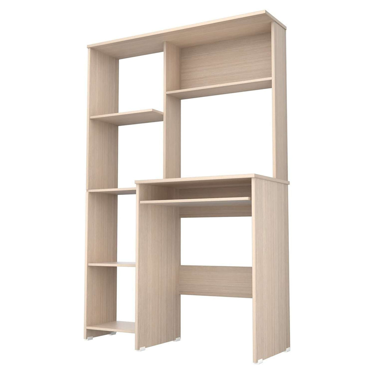 Centro de Computo CCB6201 Arena 100x150cm sin Cajones y con Organizador de Libros - Escritorios | Bylmo