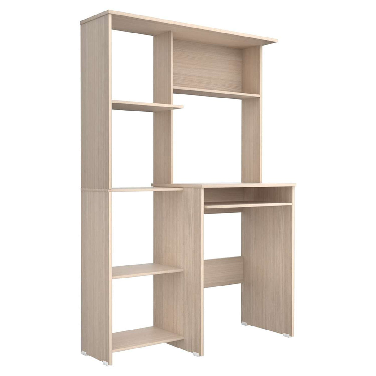 Centro de Computo CCB6201 Arena 100x150cm sin Cajones y con Organizador de Libros - Escritorios | Bylmo