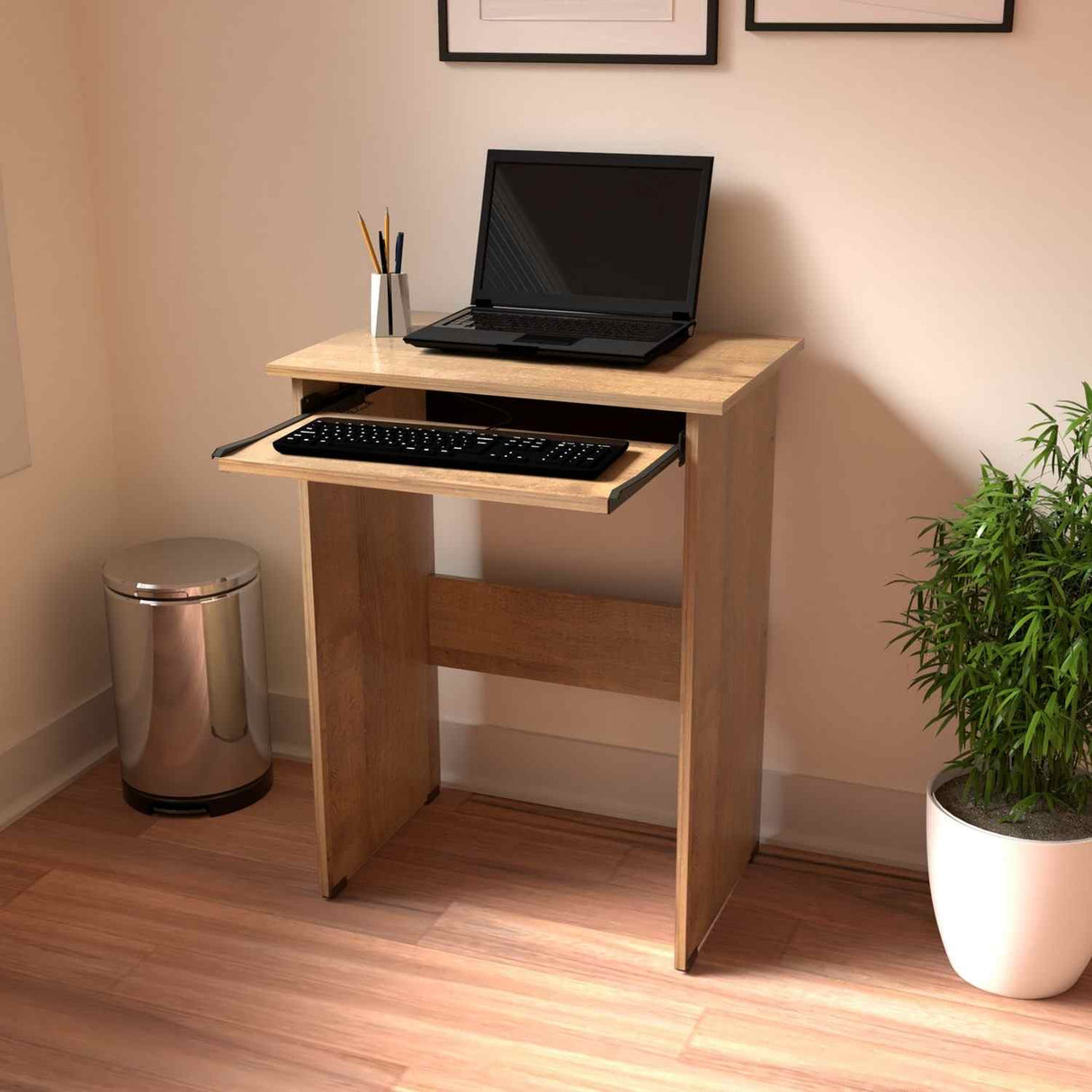 Centro de Computo MC4103 Amaretto 60x77cm sin Cajones - Escritorios | Bylmo