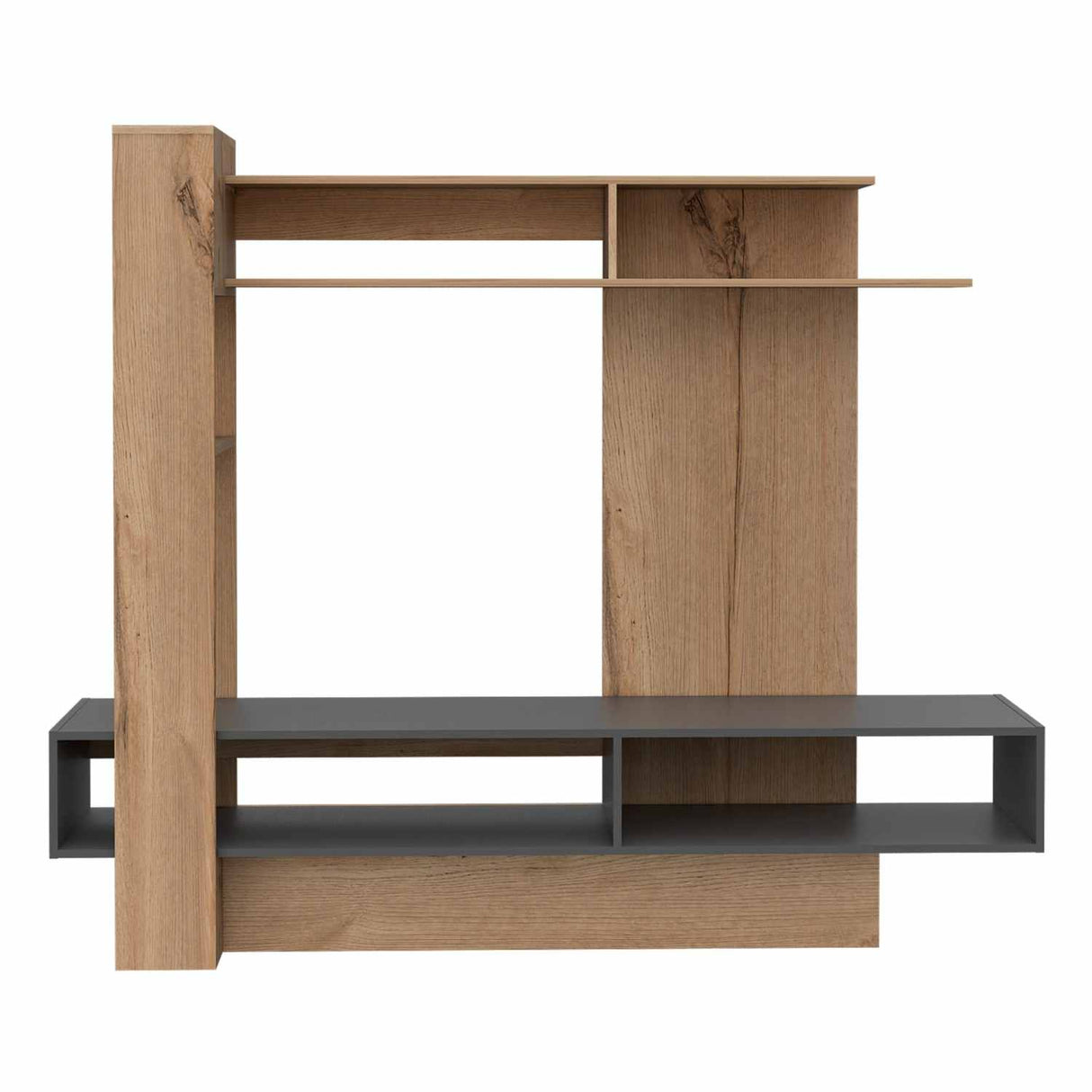 Centro de Entretenimiento Flamenco Duna 180x152cm Para TV Hasta 55 Pulgadas sin Cajones - Muebles de TV | Bylmo