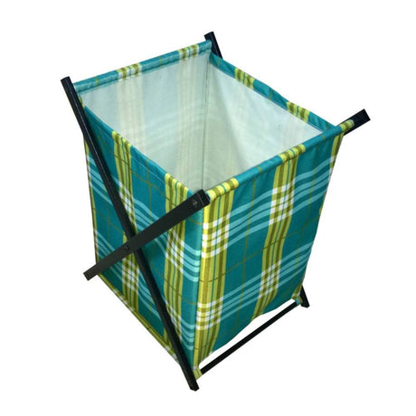 Cesta de Ropa Isaac Verde y Azul 45 cm - Cajoneras | Bylmo