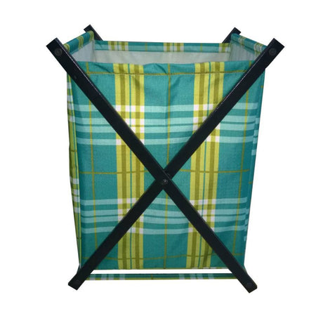 Cesta de Ropa Isaac Verde y Azul 45 cm - Cajoneras | Bylmo