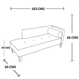 Sofa Stars Gris 163 cm con Patas de Madera - Sofas | Bylmo