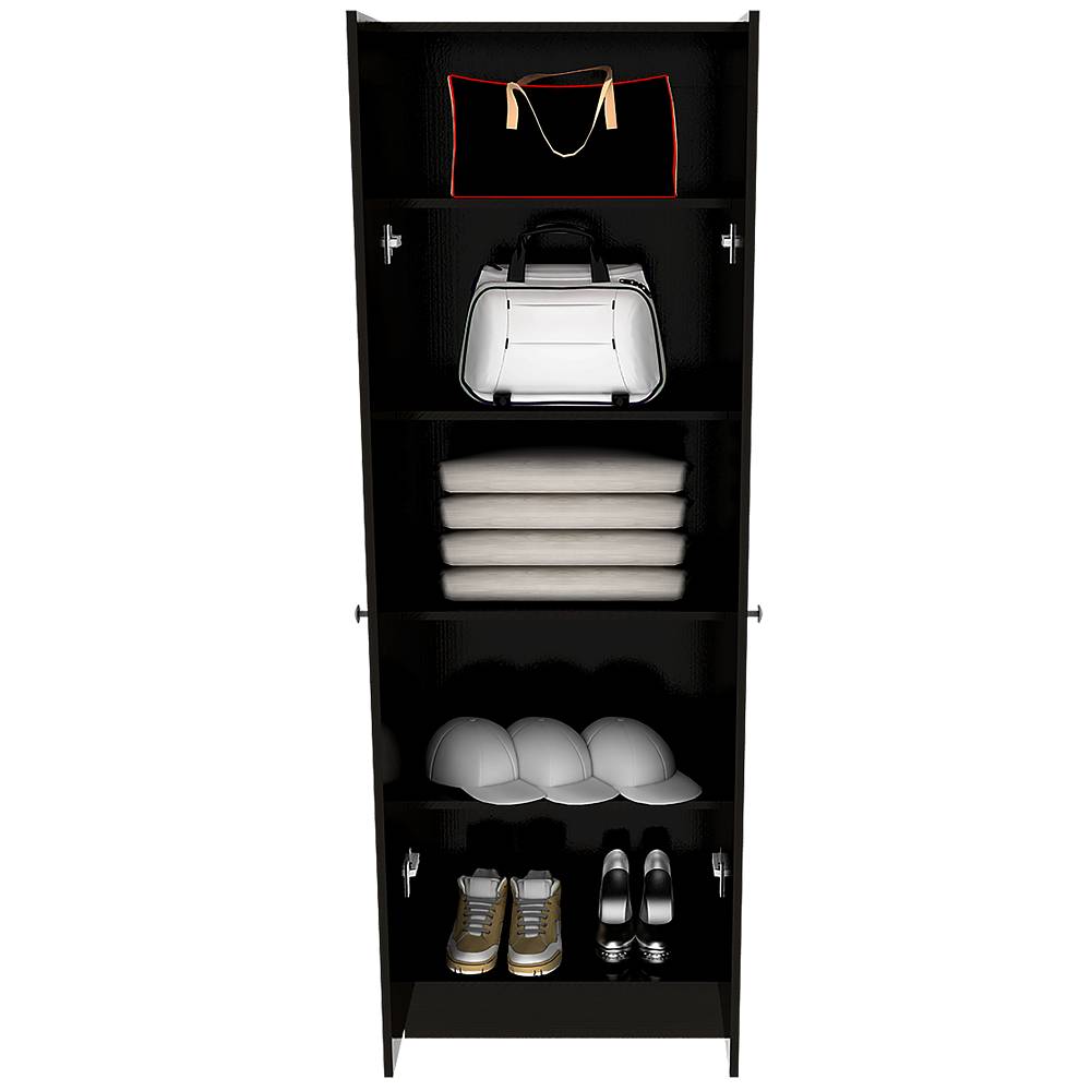 Closet Home Wengue 60x180cm sin Cajones con 4 Entrepaños - Closets | Bylmo