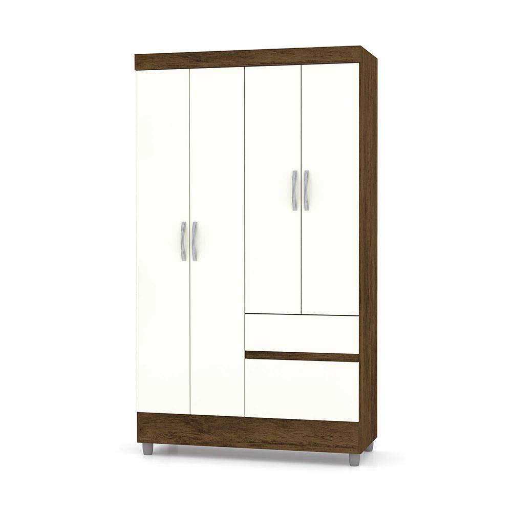 Closet Bonic Marron y Blanco 102.6x181cm con 1 Cajones con 1 Entrepaños - Closets | Bylmo