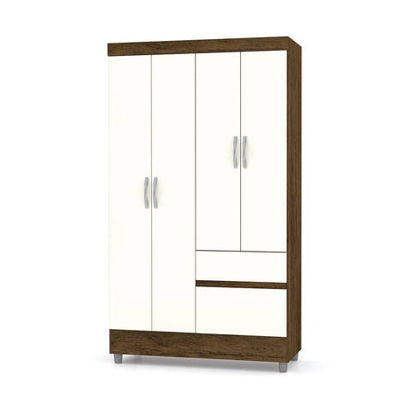 Closet Bonic Marron y Blanco 102.6x181cm con 1 Cajones con 1 Entrepaños - Closets | Bylmo