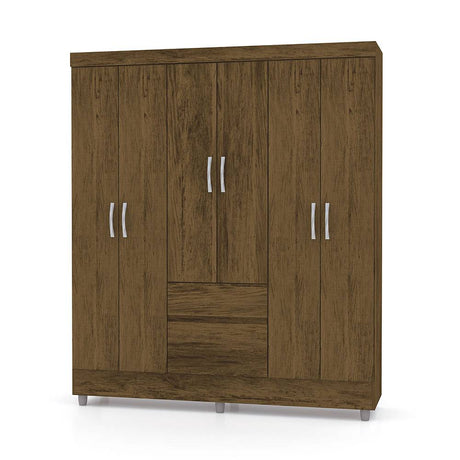 Closet Valent Marron 153.3x181cm con 1 Cajones con 2 Entrepaños - Closets | Bylmo