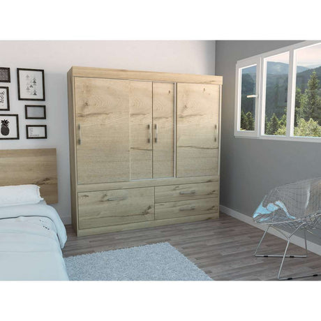 Closet Allegro Duna 180x180cm con 2 Cajones con 2 Entrepaños - Closets | Bylmo