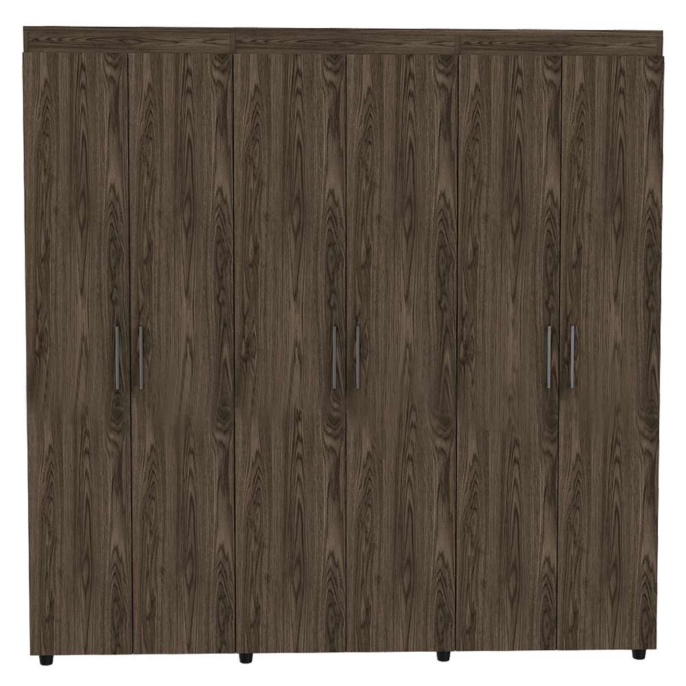 Closet Amatista Coñac y Blanco 180x181.5cm con 2 Cajones con 2 Entrepaños - Closets | Bylmo