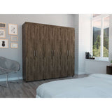 Closet Amatista Coñac y Blanco 180x181.5cm con 2 Cajones con 2 Entrepaños - Closets | Bylmo