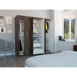 Closet Amatista Coñac y Blanco 180x181.5cm con 2 Cajones con 2 Entrepaños - Closets | Bylmo
