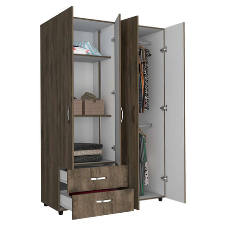 Closet Ankora Bellota 120 cm con Cuatro Puertas y Dos Cajones - Closets | Bylmo