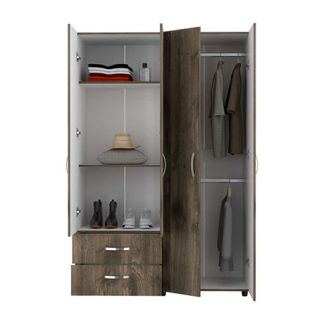 Closet Ankora Bellota 120 cm con Cuatro Puertas y Dos Cajones - Closets | Bylmo