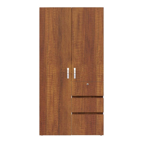Closet Aquiles Caramelo 100x198cm con 2 Cajones con 2 Entrepaños - Closets | Bylmo