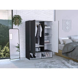 Closet Armario Wengue 100 cm con Zapatero y Percheros - Closets | Bylmo