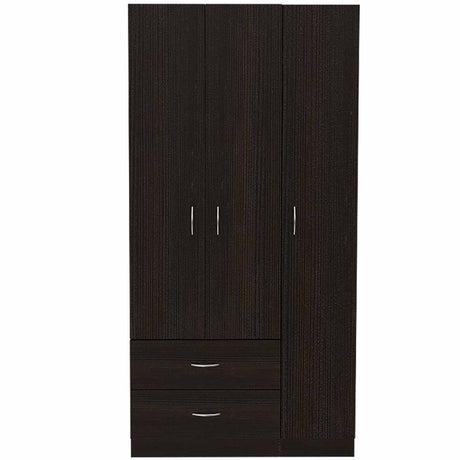 Closet Aural Wengue 90 cm con Entrepaños y Colgadero - Closets | Bylmo