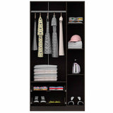 Closet Aural Wengue 90 cm con Entrepaños y Colgadero - Closets | Bylmo