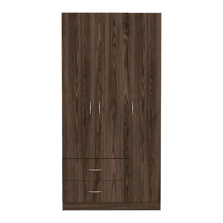 Closet Austral Coñac 90x180cm con 2 Cajones con 3 Entrepaños - Closets | Bylmo