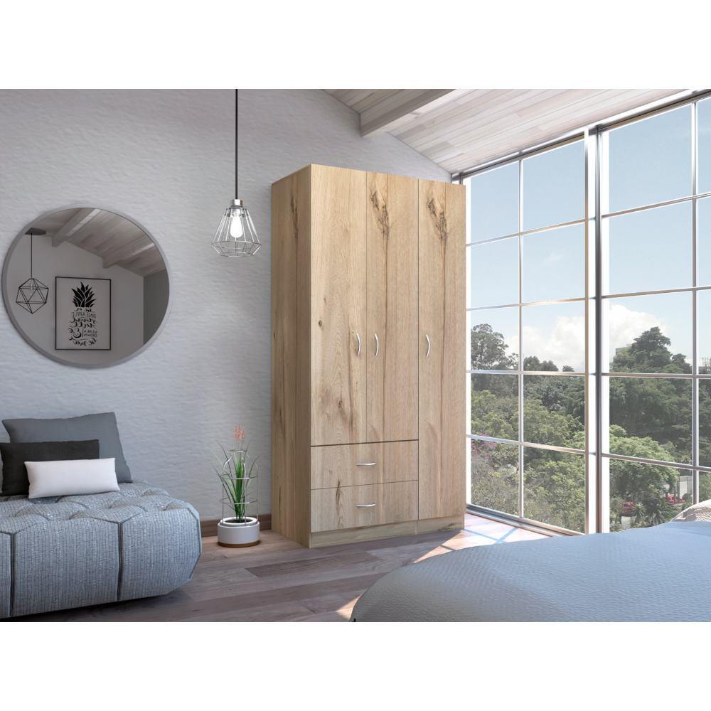Closet Austral Duna 90x180cm con 2 Cajones con 3 Entrepaños - Closets | Bylmo