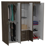 Closet Bariloche Milan 170x180cm con 2 Cajones con 5 Entrepaños - Closets | Bylmo