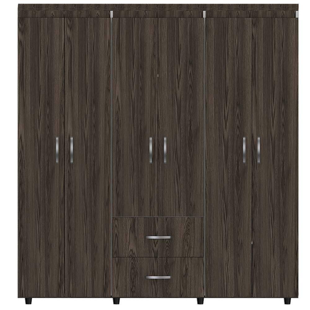 Closet Bariloche Milan 170x180cm con 2 Cajones con 5 Entrepaños - Closets | Bylmo