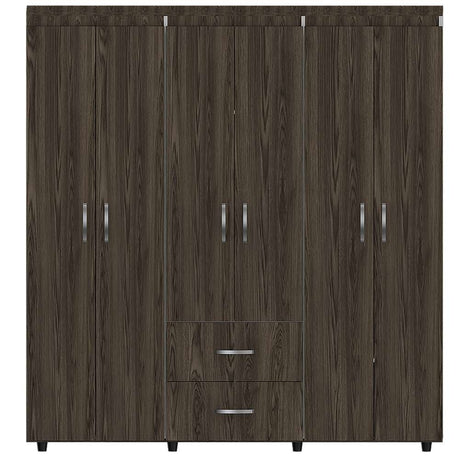 Closet Bariloche Milan 170x180cm con 2 Cajones con 5 Entrepaños - Closets | Bylmo