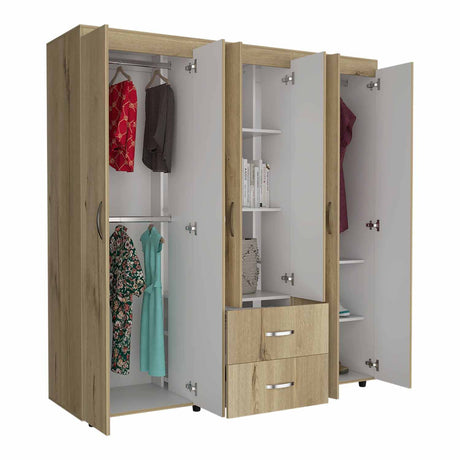 Closet Bariloche Duna 170x180cm con 2 Cajones con 4 Entrepaños - Closets | Bylmo