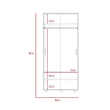 Closet Belfort Coñac 80 cm con Dos Puertas - Closets | Bylmo