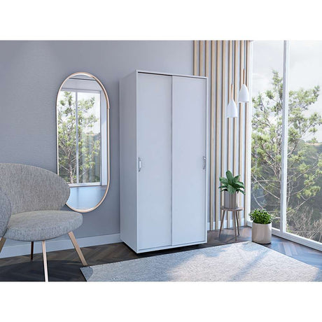 Closet Belfort Blanco 80 cm con Dos Puertas - Closets | Bylmo