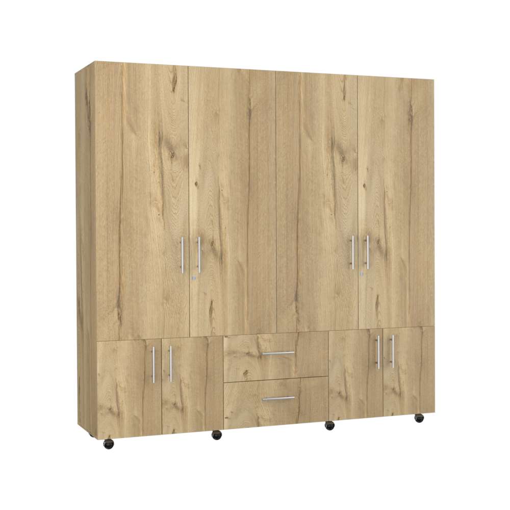 Closet Cantelmo Duna 200 cm con Ocho Puertas y Dos Cajones - Closets | Bylmo