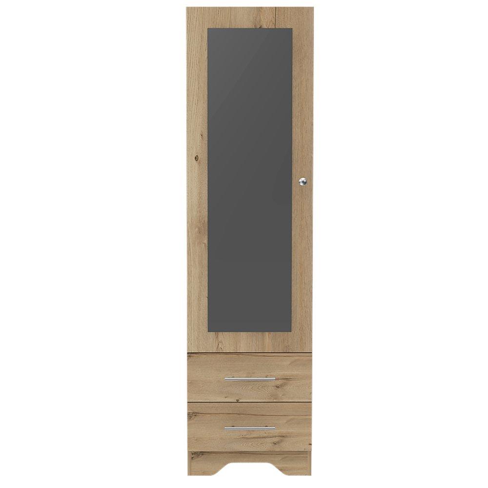 Closet Chic Duna 48 cm con Espejo, Una Puerta y Dos Cajones - Closets | Bylmo
