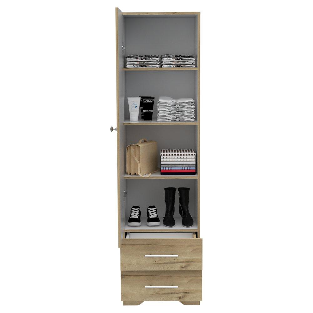 Closet Chic Duna 48 cm con Espejo, Una Puerta y Dos Cajones - Closets | Bylmo