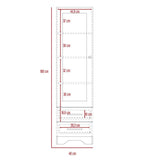 Closet Chic Duna 48 cm con Espejo, Una Puerta y Dos Cajones - Closets | Bylmo