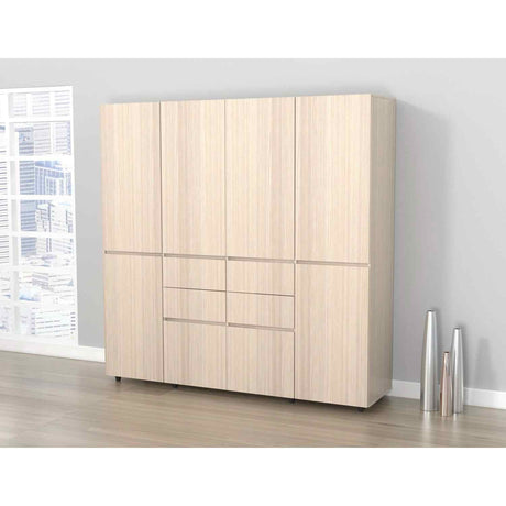 Closet D y B Arena 200 cm con Cajones, Puertas, Colgadero y Entrepaños - Closets | Bylmo